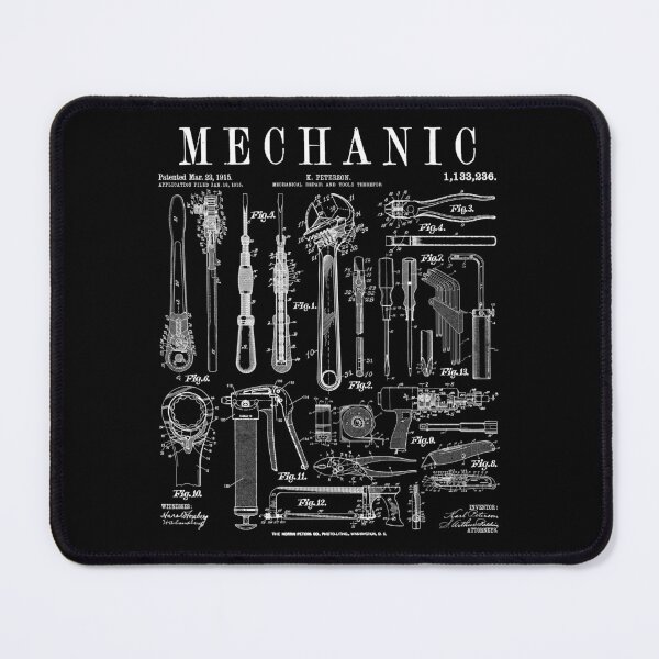 Item preview, Mechanic Car Guy Garage Repair Tools Vintage Patent Print designed and sold by GrandeDuc.