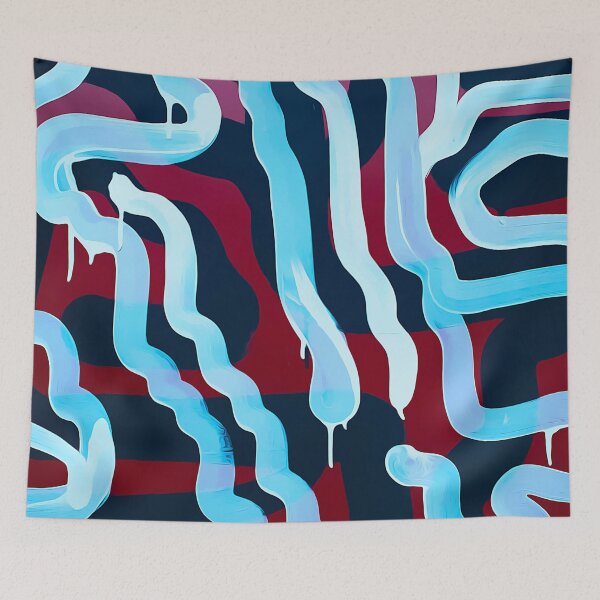 Item preview, abstract red white stripe designed and sold by Norbert Horacsek.