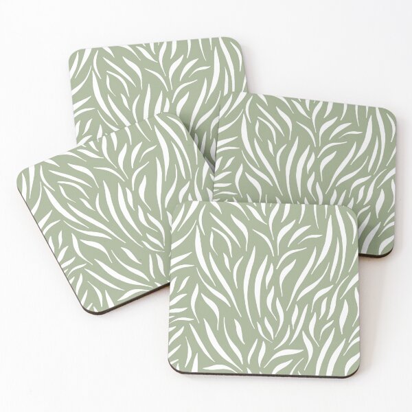 Item preview, Sage Green Abstract Leaves designed and sold by meggydesigns.