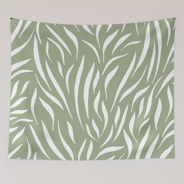 Item preview, Sage Green Abstract Leaves designed and sold by meggydesigns.