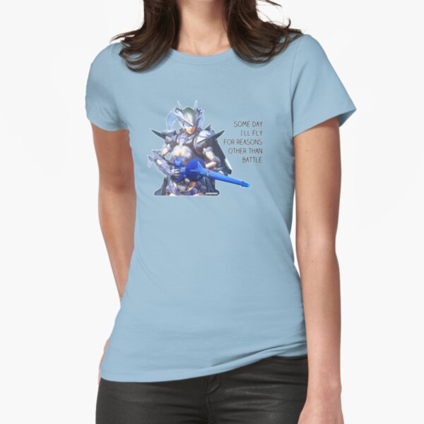 Earth Defense Force Wing Diver "Some day I'll fly for reasons other than battle" EDF Fitted T-Shirt