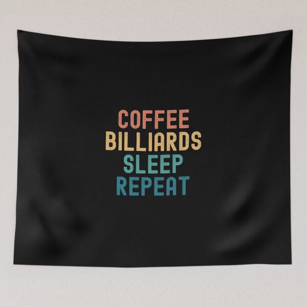 Item preview, Coffee Billiards Sleep Repeat - Funny Billiards & Coffee Gift designed and sold by kindxinn.