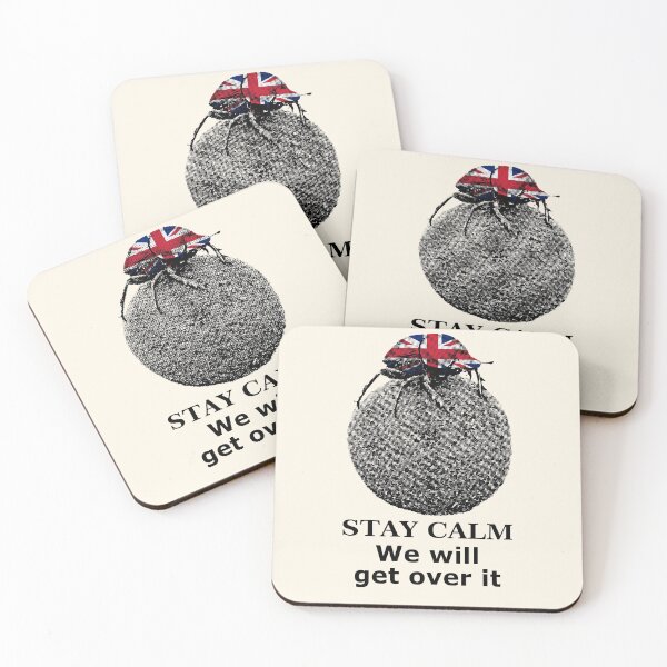 Item preview, Dung Beetle "We will get over it" British Motivational designed and sold by Scotch Macaskill.