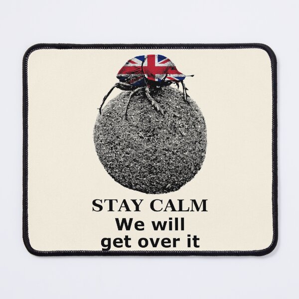 Item preview, Dung Beetle "We will get over it" British Motivational designed and sold by Scotch Macaskill.