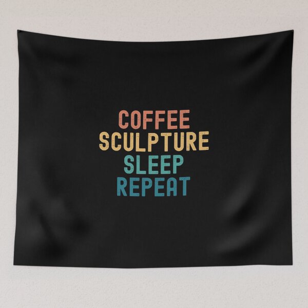 Item preview, Coffee Sculpture Sleep Repeat - Funny Sculpture & Coffee Gift designed and sold by kindxinn.