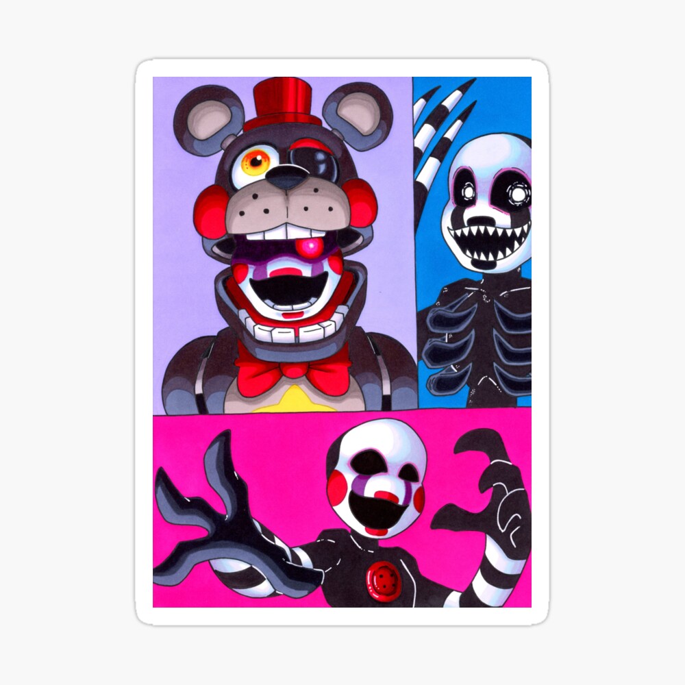 Five Nights at Freddy's Stickers Magnet for Sale by Crescent31