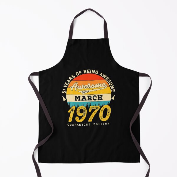 Item preview,  51st Birthday Awesome Since March 1970  designed and sold by VioletPinon.