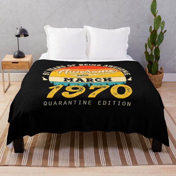 Item preview,  51st Birthday Awesome Since March 1970  designed and sold by VioletPinon.
