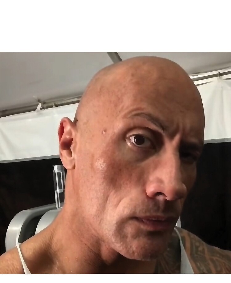 Dwayne The Rock Johnson Eyebrow Raise Meme in 2023