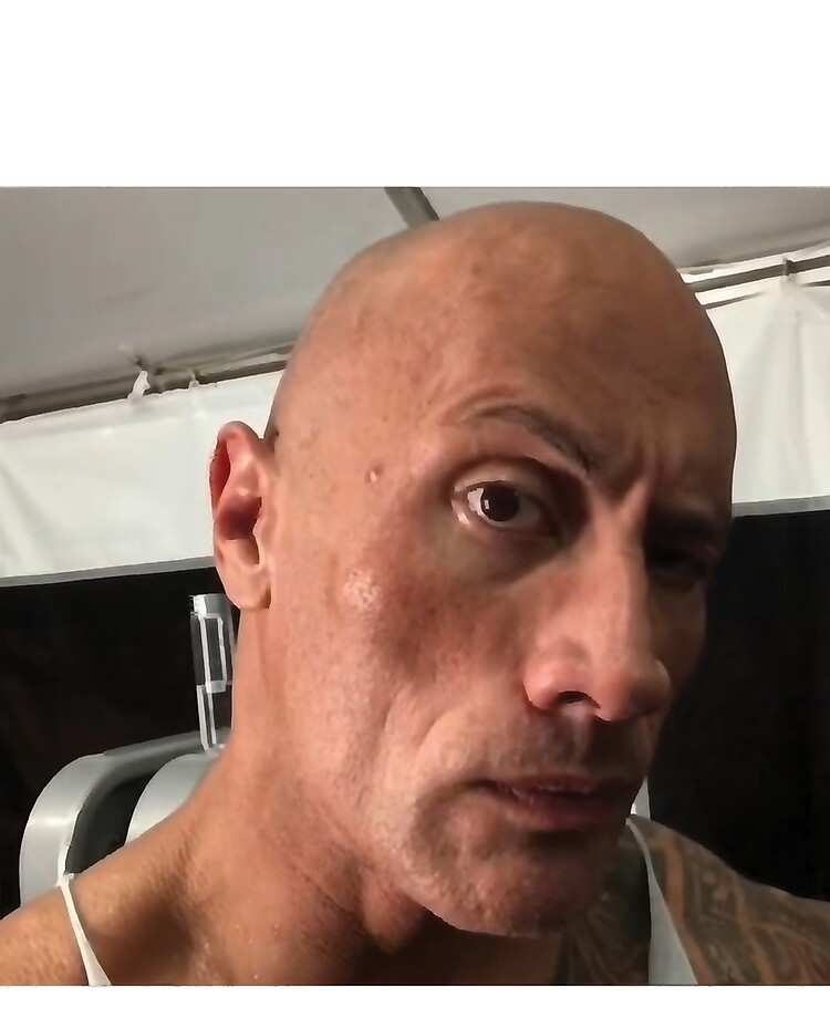 Dwayne The Rock Johnson eyebrow raise meme | iPad Case & Skin