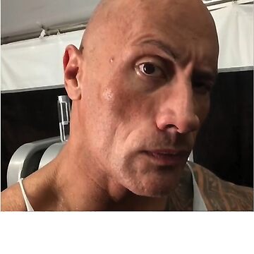 Dwayne The Rock Johnson eyebrow raise meme | iPad Case & Skin