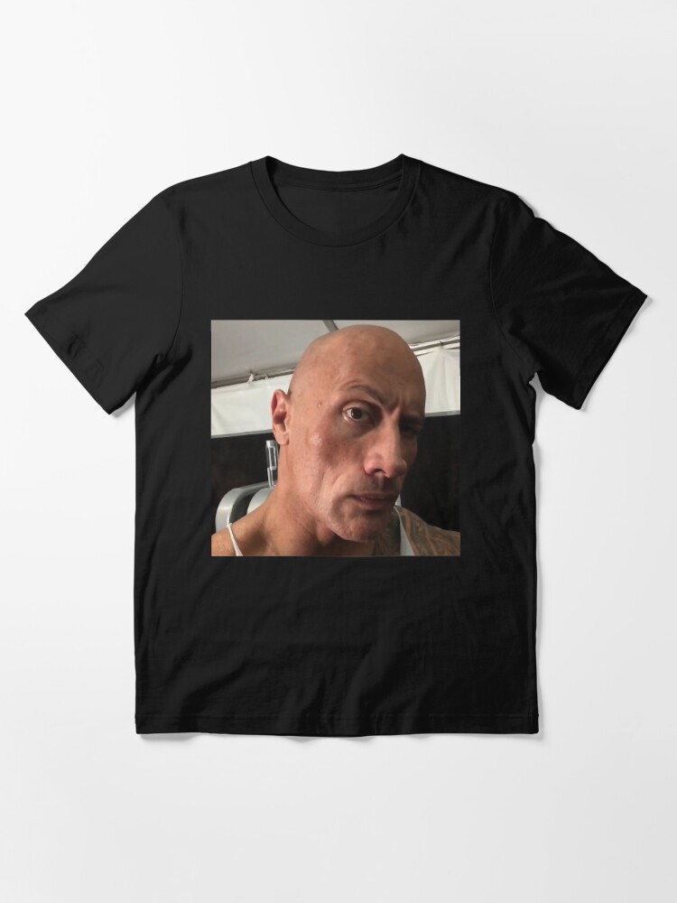 The Rock Eyebrow Raise Face Meme T-Shirt animal print shirt for boys t  shirt man black t-shirts for men - AliExpress