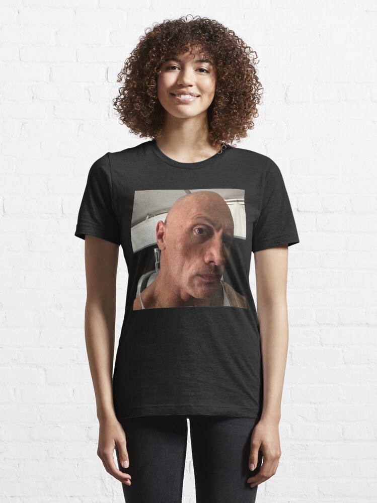 Dwayne The Rock Johnson eyebrow raise meme Essential T-Shirt for Sale by  NoelTucker