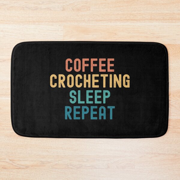 Item preview, Coffee Crocheting Sleep Repeat - Funny Crocheting & Coffee Gift designed and sold by kindxinn.