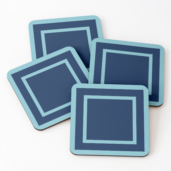 Item preview, Blue Color Square and Inside Light Blue Square - Funny Color Blue designed and sold by rajasekhark.