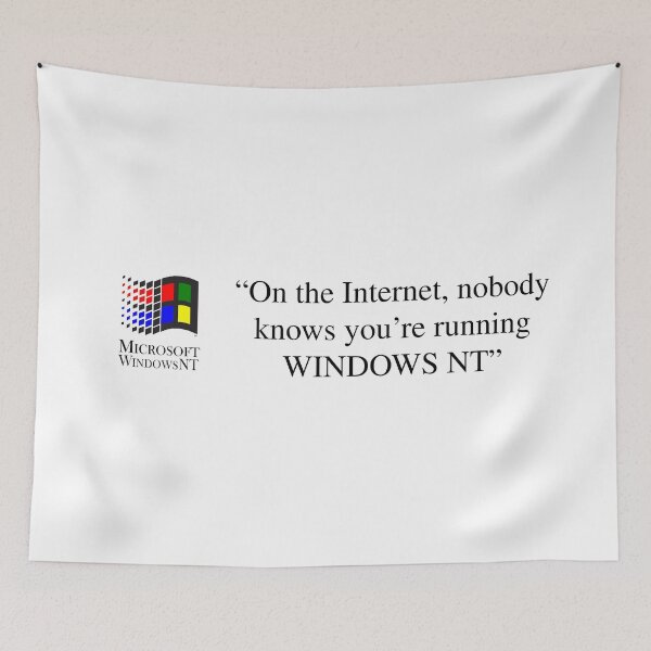 Item preview, On the Internet, nobody knows you're running WINDOWS NT designed and sold by artandpop.