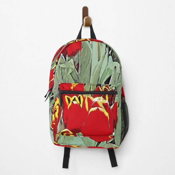 Item preview, Field of red tulips picture color art designed and sold by artdragongift 15.