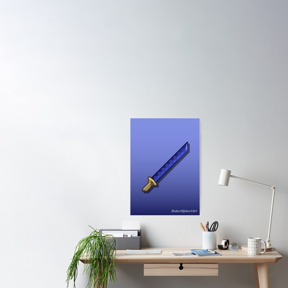 Terraria Muramasa Sword Design Clock for Sale by BobertRobertArt