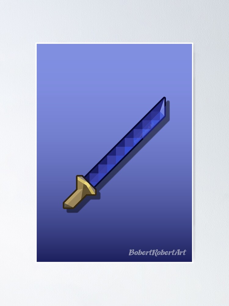 Terraria Muramasa Sword Design Poster for Sale by BobertRobertArt