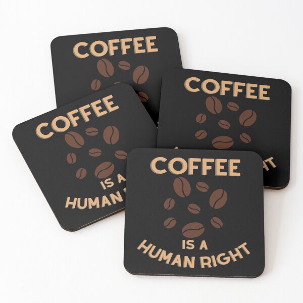 Item preview, Coffee is a human right, coffee lover designed and sold by Lekrock.