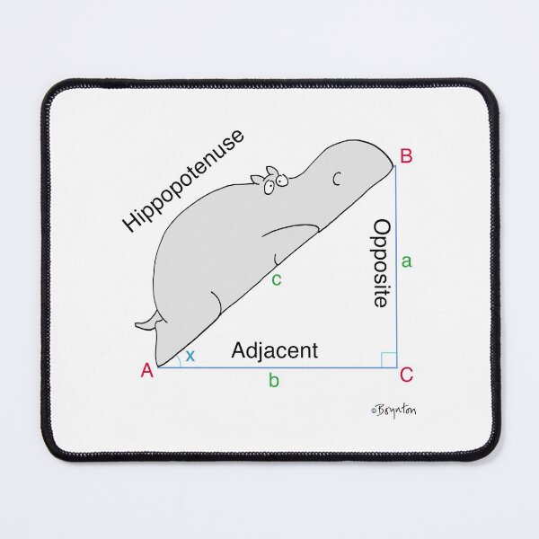Item preview, Cute HIPPOPOTENUSE Funny aninal designed and sold by BeatyDoll.