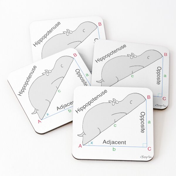 Item preview, Cute HIPPOPOTENUSE Funny aninal designed and sold by BeatyDoll.