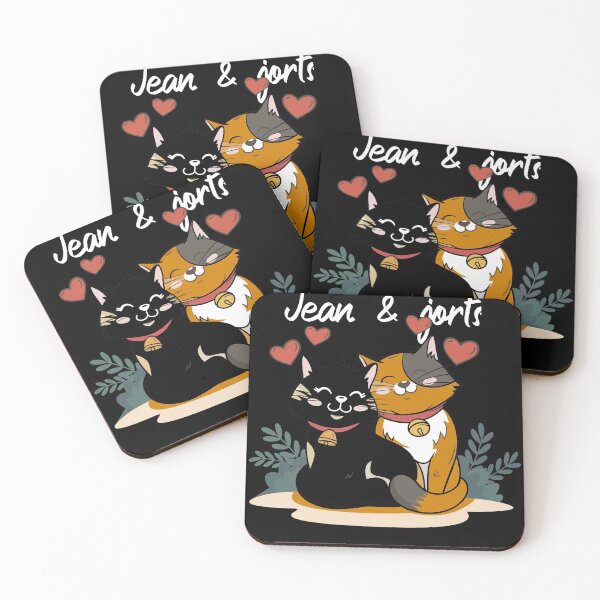 Item preview, Jean and Jorts lover cat designed and sold by RIDA LOUCHACHHA.