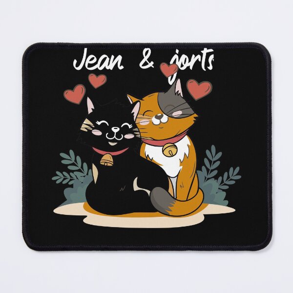Item preview, Jean and Jorts lover cat designed and sold by RIDA LOUCHACHHA.