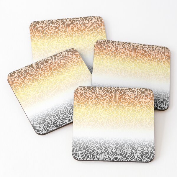 Item preview, Ombré bear flag and white swirls doodles designed and sold by savousepate.