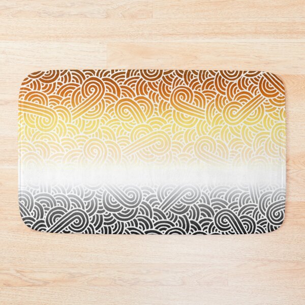 Item preview, Ombré bear flag and white swirls doodles designed and sold by savousepate.
