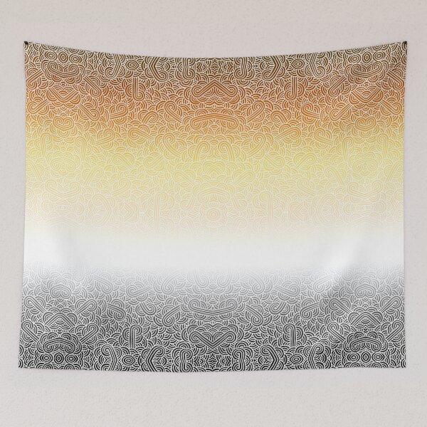 Item preview, Ombré bear flag and white swirls doodles designed and sold by savousepate.