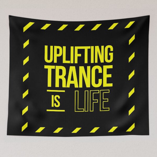 Item preview, Uplifting Trance is Life ( Neon / Black) designed and sold by Africanism.