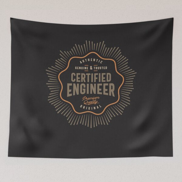 Item preview, Funny Certified Engineer Job Occupation designed and sold by cidolopez.