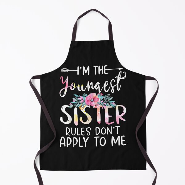 Item preview, I Am The Youngest - The Rules Don't Apply To Me Tees Floral designed and sold by Joni23414.