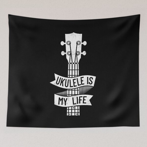 Item preview, Ukulele is My Life Ukulele Headstock Dark Theme designed and sold by nightsworthy.