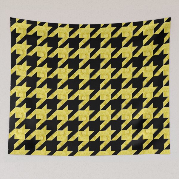 Item preview, Hound tooth Pattern Black Gold designed and sold by Joricherry.