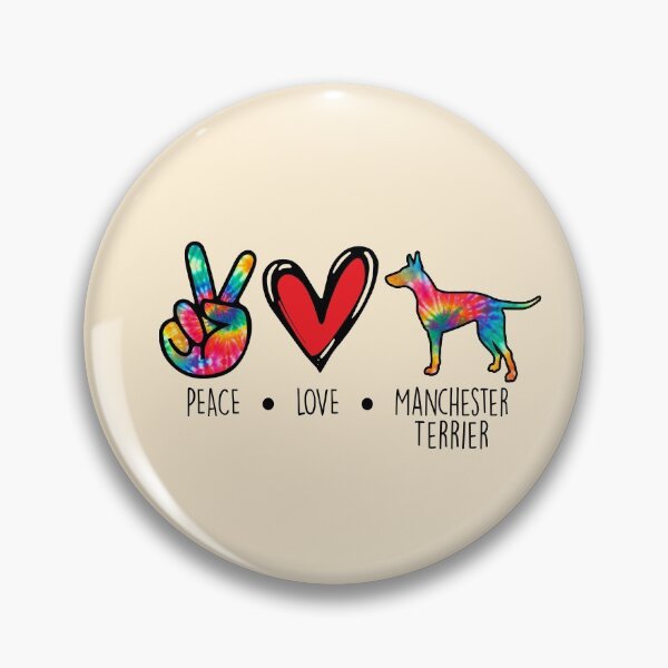Item preview, Manchester Terrier Dog Tie Dye Peace Love Dog Mom designed and sold by rafaeltto.