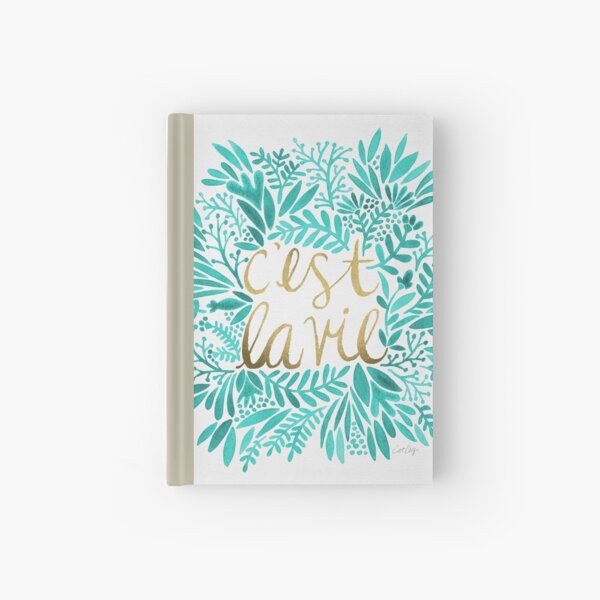That's Life – Turquoise & Gold Hardcover Journal