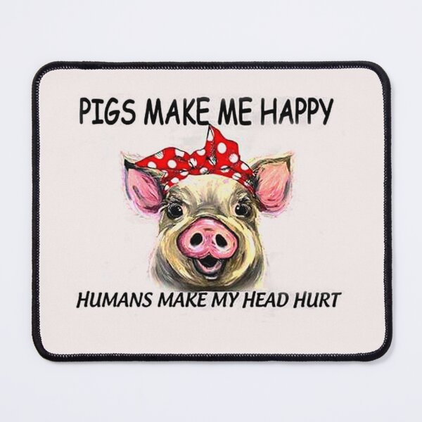 Item preview, Pigs Make Me Happy designed and sold by BeanxMax.