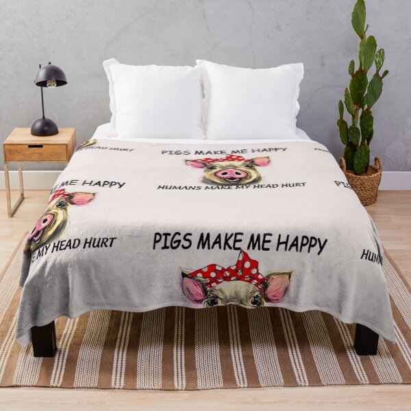 Item preview, Pigs Make Me Happy designed and sold by BeanxMax.