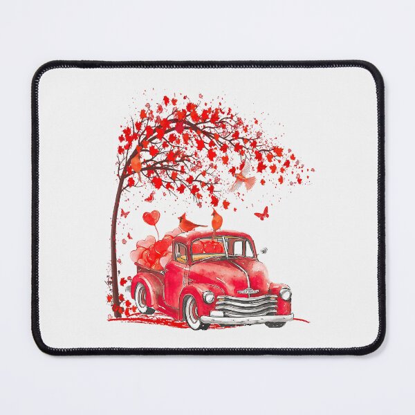 Artikelvorschau, Red Truck Hearts Nettes Paar Passenden Happy Valentines Day entworfen und verkauft von CeciliaGallaway.