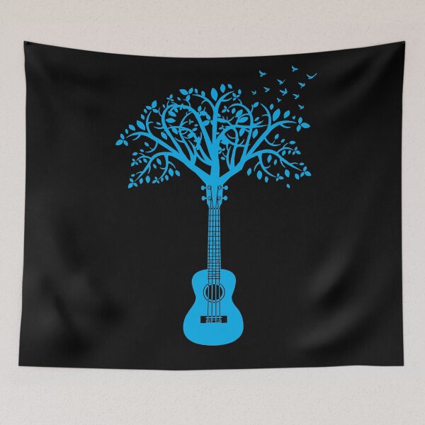 Item preview, Ukulele Tree Blue designed and sold by nightsworthy.