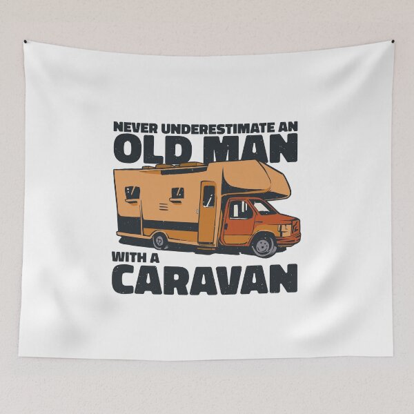 Item preview, Never Underestimate An Old Man With A Caravan designed and sold by solimangomaa.