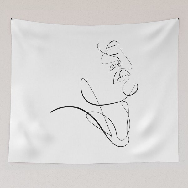 Item preview, Deep Thoughts Minimalist Woman Face designed and sold by Almusawwir.