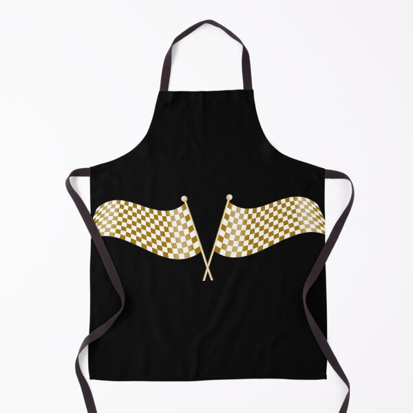 Item preview, Golden checkered racing cool - white gold flag designed and sold by Long Exposure.