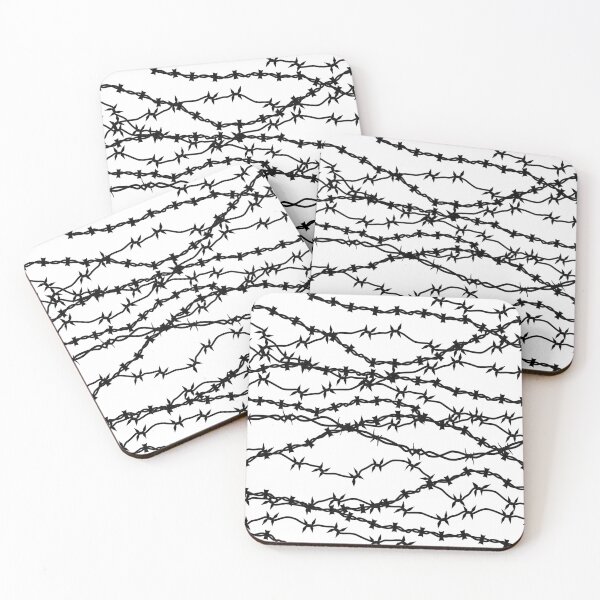 Item preview, Barb Wire Mess - White designed and sold by abusygirl.