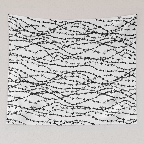 Item preview, Barb Wire Mess - White designed and sold by abusygirl.