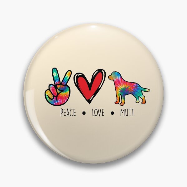 Item preview, Mutt Dog Tie  Dye Peace Love Dog Mom  designed and sold by rafaeltto.