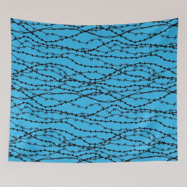 Item preview, Barb Wire Mess - Blue designed and sold by abusygirl.