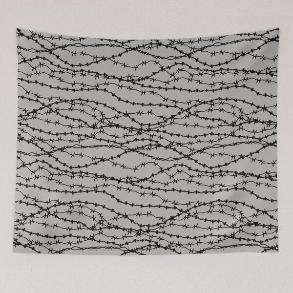 Item preview, Barb Wire Mess - Grey designed and sold by abusygirl.